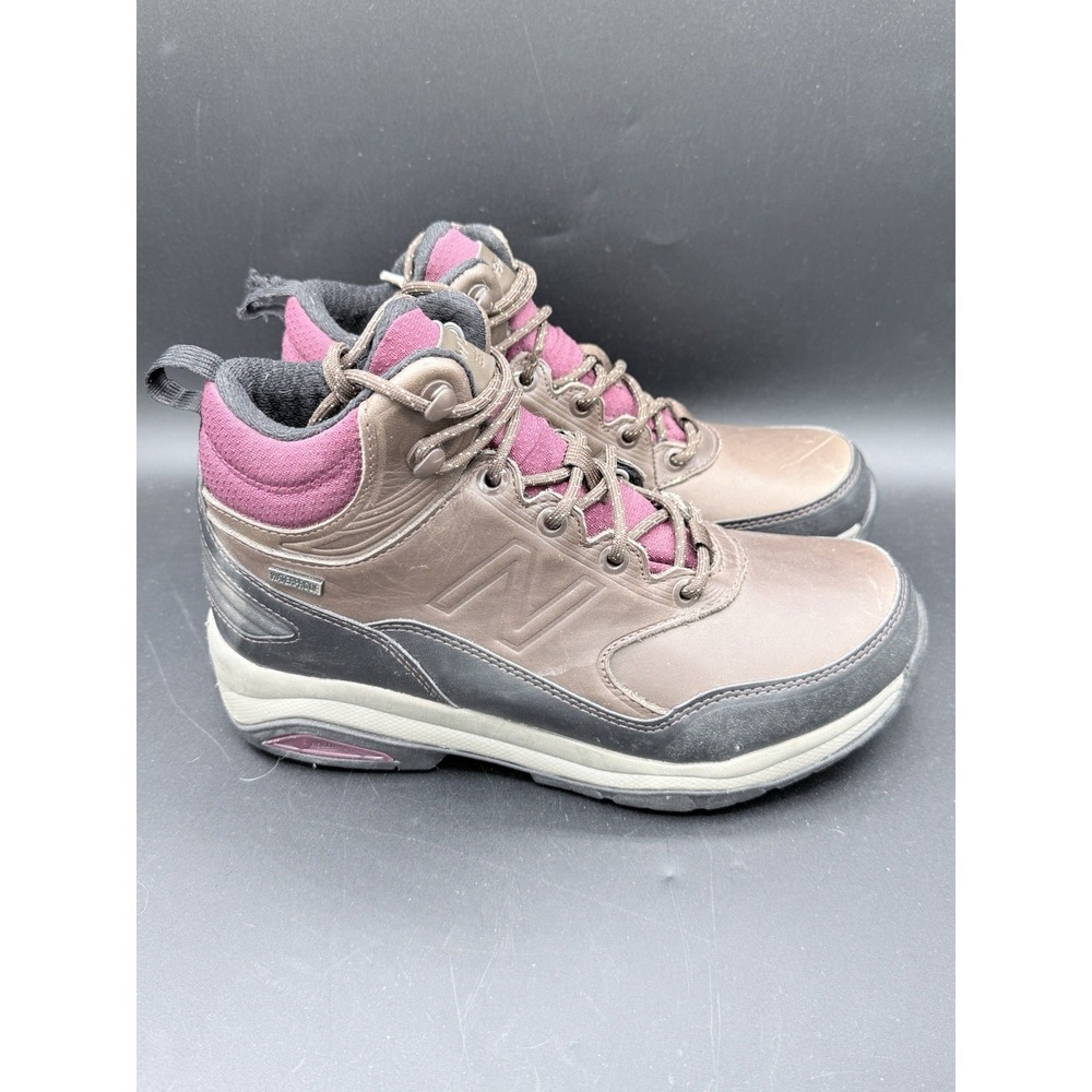 New Balance 1400 V1 Womens Hiking Boots Brown Leather Waterproof WW1400DB Sz 6.5